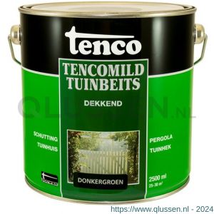TencoMild houtbeschermingsbeits dekkend donkergroen 2,5 L blik 11090004