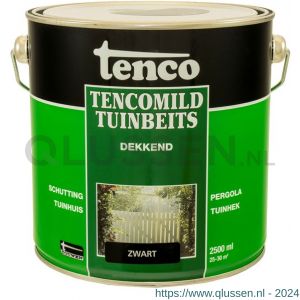 TencoMild houtbeschermingsbeits dekkend zwart 2,5 L blik 11093904