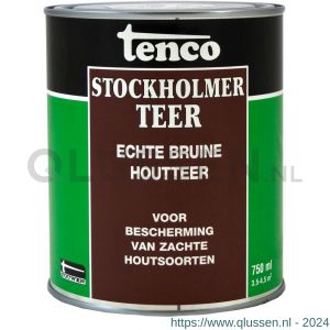 Tenco Stockholmer teer bitumen coating bruin 0,75 L blik 12060002
