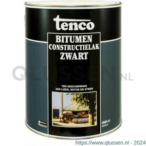 Tenco Bitumen coating constructielak zwart 25 L blik 13010026