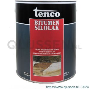 Tenco Silolak deklaag bitumen coating zwart 10 L blik 13011111