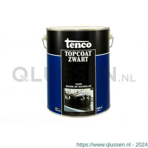 Tenco Topcoat Teervrij roestwerende coating zwart 10 L blik 13082011
