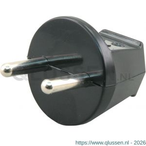 Q-Link stekker 10/16 A zwart 00.110.02