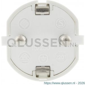 Q-Link stekker met randaarde 10/16 A wit 00.110.06