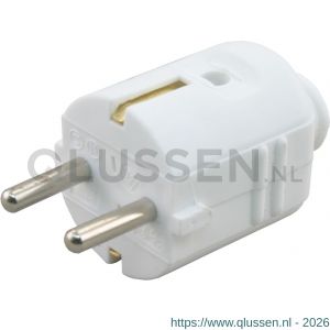 Q-Link stekker met randaarde 10/16 A wit 00.110.06