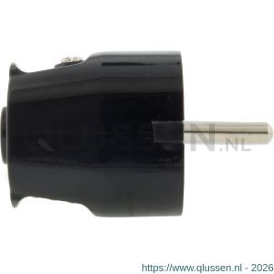 Q-Link stekker randaarde 10/16 A zwart 00.110.07
