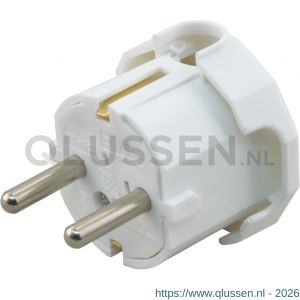 Q-Link stekker met randaarde zij-invoer 10/16 A wit 00.110.08