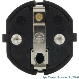 Q-Link stekker PVC met randaarde 10/16 A zwart 00.110.12