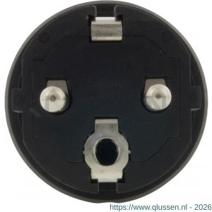 Q-Link stekker volrubber met randaarde 10/16 A zwart 00.110.15
