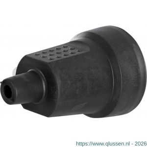 Q-Link contrastekker PVC met randaarde 10/16 A zwart 00.110.37