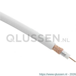 Q-Link coax kabel prof klasse A diameter 7 mm2 10 m wit 00.130.10