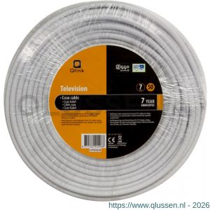 Q-Link coax kabel prof klasse A diameter 7 mm2 50 m wit 00.130.12