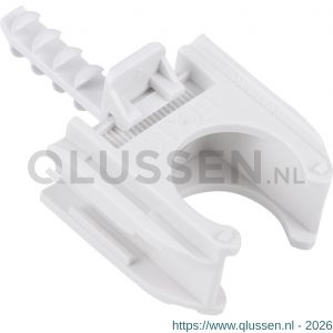 Q-Link buisclip Euro 19 mm wit set 50 stuks 00.529.84