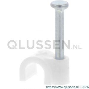 Q-Link kabelclip rond 4 mm wit set 300 stuks 00.530.35