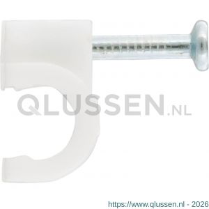 Q-Link kabelclip rond 5 mm wit set 300 stuks 00.530.36