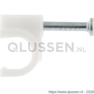 Q-Link kabelclip rond 6 mm wit set 200 stuks 00.530.37