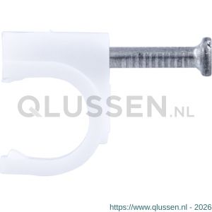 Q-Link kabelclip rond 8 mm wit set 140 stuks 00.530.39