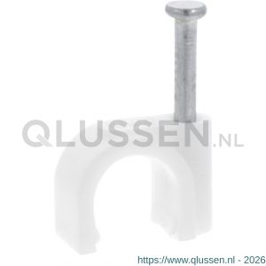 Q-Link kabelclip rond 8 mm wit set 140 stuks 00.530.39