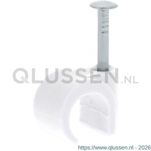 Q-Link kabelclip rond 10 mm wit set 120 stuks 00.530.40
