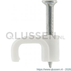 Q-Link kabelclip plat 6 mm wit set 300 stuks 00.530.43
