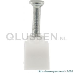 Q-Link kabelclip plat 6 mm wit set 300 stuks 00.530.43