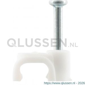 Q-Link kabelclip plat 6 mm wit set 300 stuks 00.530.43