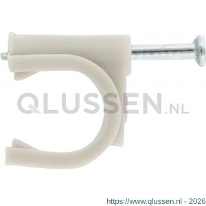 Q-Link kabelclip rond 12 mm grijsset 70 stuks 00.530.46