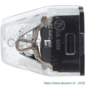 Q-Link lasklem 8-polig 8-gaats 8x1.0 2.5 mm2 transparant-grijs set 25 stuks 00.530.80