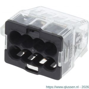 Q-Link lasklem 8-polig 8-gaats 8x1.0 2.5 mm2 transparant-grijs set 25 stuks 00.530.80