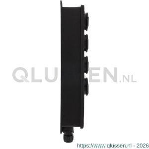Q-Link stekkerdoos 4-voudig slagvast randaarde maximaal 3600 W zwart 00.845.59