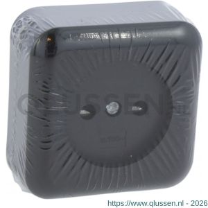 Q-Link contactdoos opbouw 1-voudig met kind-aanraakbeveiliging zwart 00.945.40