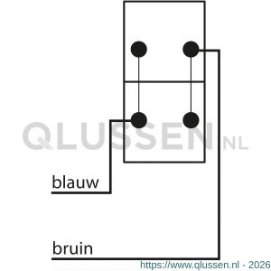 Q-Link contactdoos opbouw 2-voudig met kind-aanraakbeveiliging zwart 00.945.49