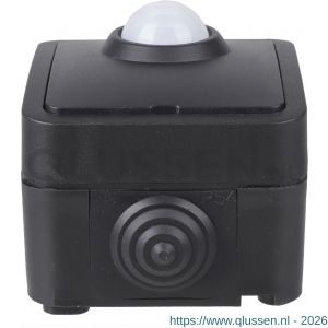 Q-Link bewegingsmelder opbouw met sensor en schakelaar IP54 zwart 00.946.95