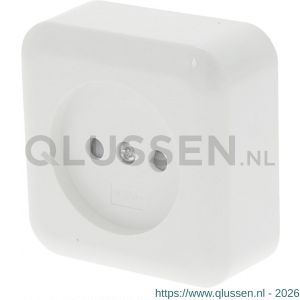 Q-Link contactdoos opbouw 1-voudig met kind-aanraakbeveiliging polarwit 00.947.01