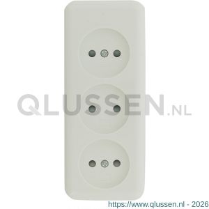 Q-Link contactdoos opbouw 3-voudig polarwit 00.947.23