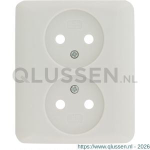 Q-Link contactdoos inbouw 2-voudig met kind-aanraakbeveiliging polarwit 01.079.49