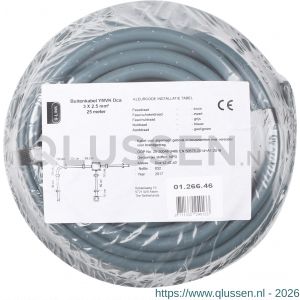 Q-Link buitenkabel YMVK DCA 3x2.5 mm2 25 m grijs 01.266.46