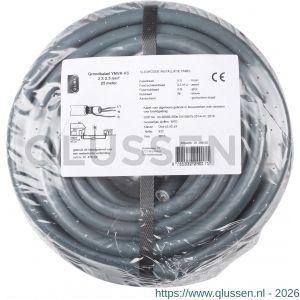Q-Link grondkabel YMVK-AS DCA 2x2.5 mm2 25 m grijs 01.266.50