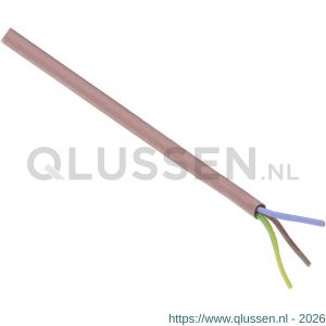Q-Link siliconen kabel hittebestendig tot 180 graden 3x0.75 mm2 100 m rood-bruin 01.266.79