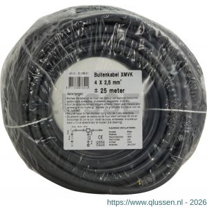 Q-Link buitenkabel XMVK 4x2.5 mm2 25 m grijs 01.268.21