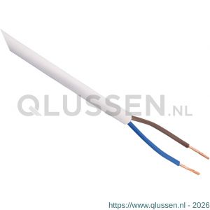 Q-Link huishoudsnoer VMVS belastbaar tot 1200 W 2x0.75 mm2 wit 01.269.00