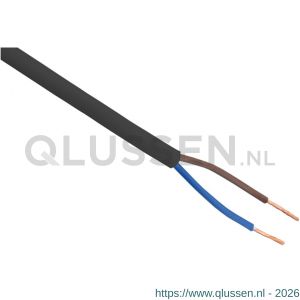 Q-Link huishoudsnoer VMVS belastbaar tot 1200 W 2x0.75 mm2 zwart 01.269.01