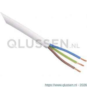 Q-Link huishoudsnoer VMVS belastbaar tot 1200 W 3x0.75 mm2 wit 01.269.02