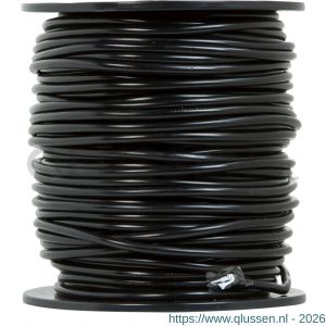 Q-Link huishoudkabel hittebestendig tot 90 graden 3x1.0 mm2 100x1 m zwart 01.269.04