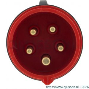 Q-Link krachtstekker 4-polig A 16 A twist montage rood 01.371.36