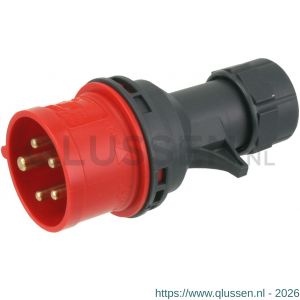 Q-Link krachtstekker 4-polig A 16 A twist montage rood 01.371.36