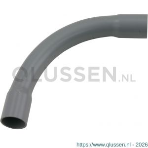 Pipelife bocht PVC slagvast diameter 3-4 inch grijs set 3 stuks 01.474.07