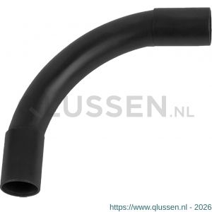 Pipelife bocht diameter 3/4 19 mm PVC zwart set 3 stuks 01.474.94