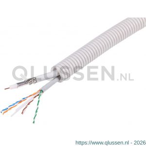 Q-Link installatie buis diameter 3-4 flexibel bedraad COAX-UTP CAT6 25 m 01.474.97