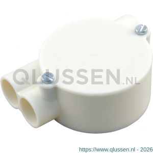 Attema lasdoos Top-trekdoos 2x links diameter 5/8 crème 01.475.87